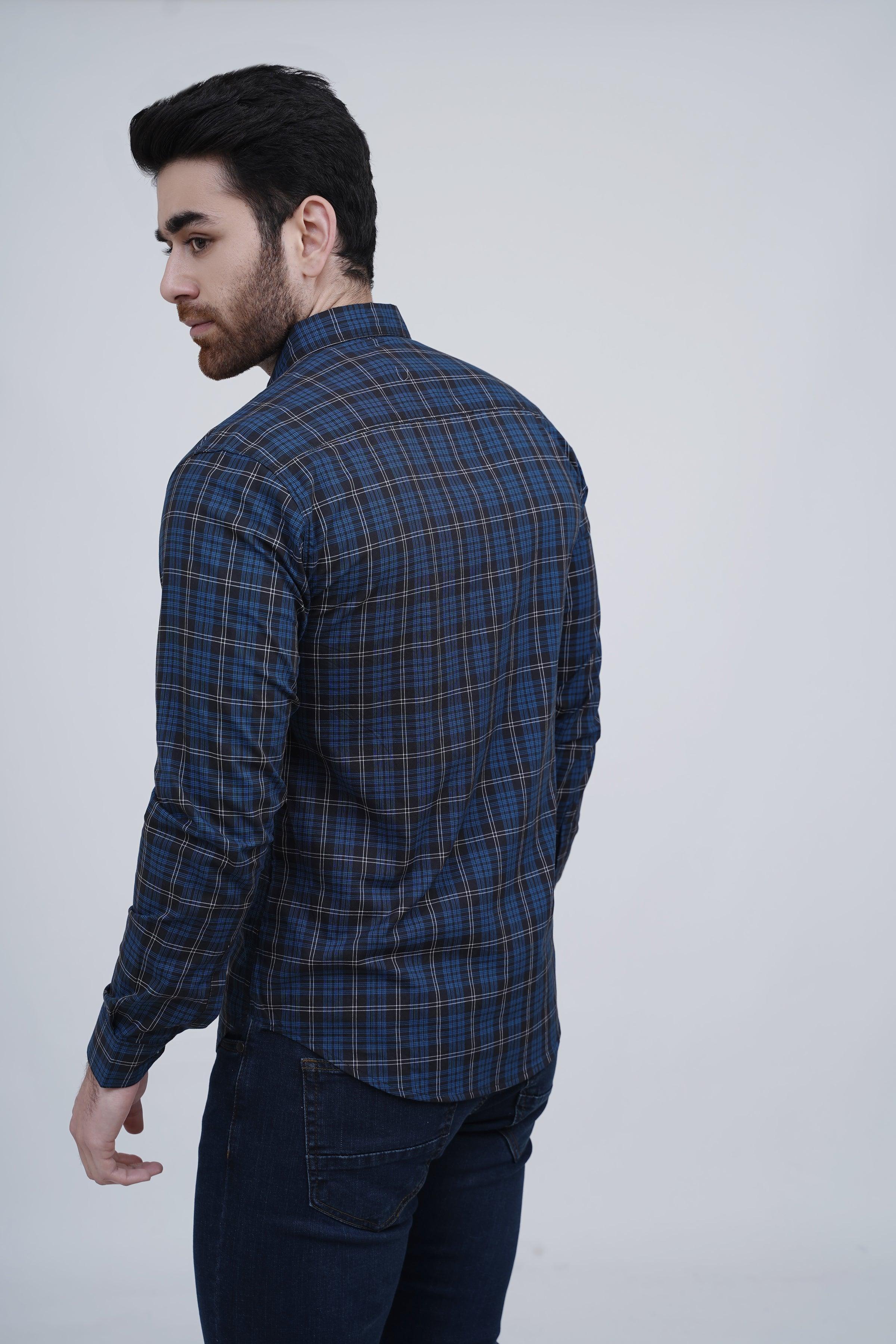 CASUAL SHIRT ROYAL BLUE - Image 3