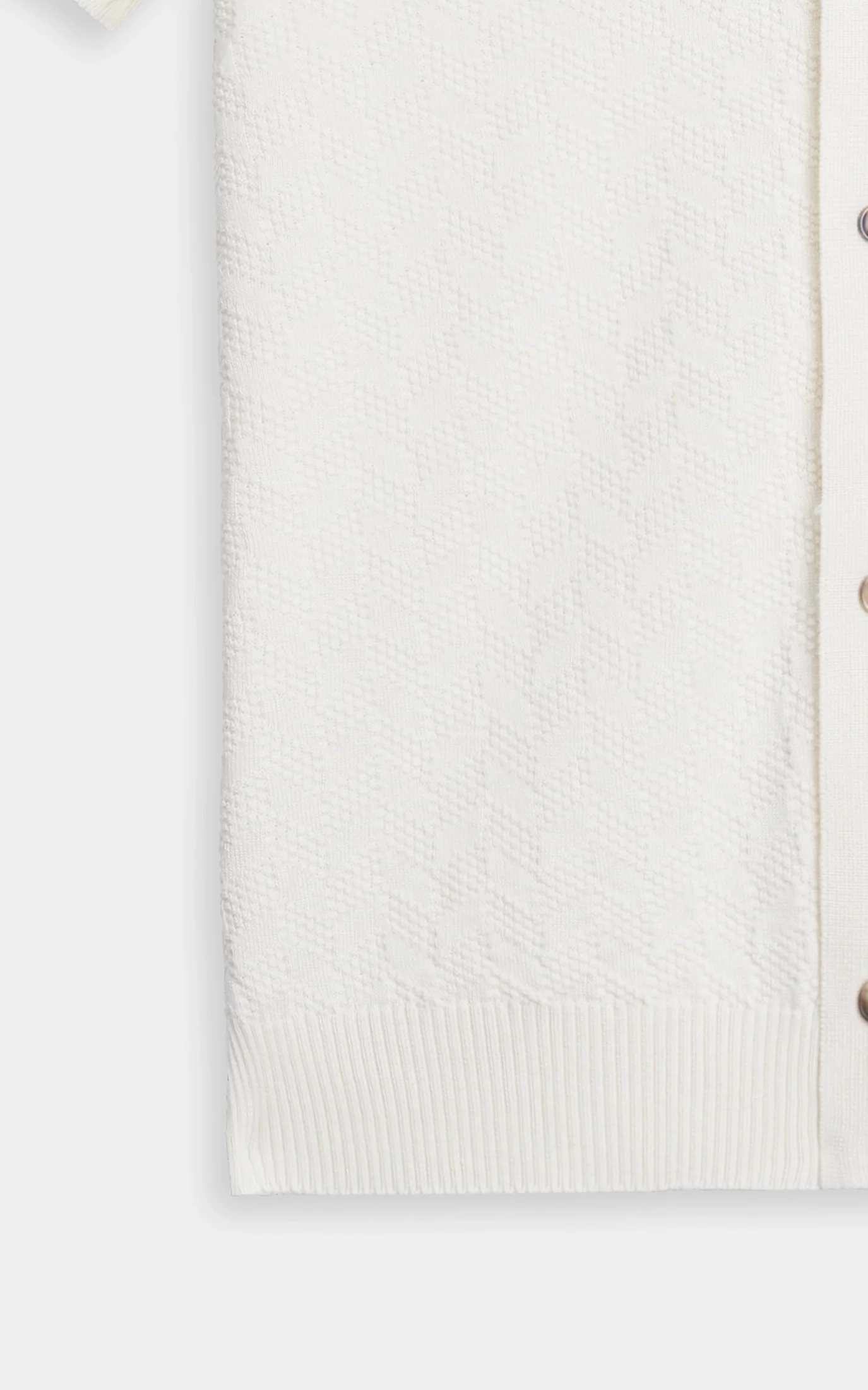 HALF SLEEVES SWEATER KNIT SHIRT OFF WHITE - Image 7