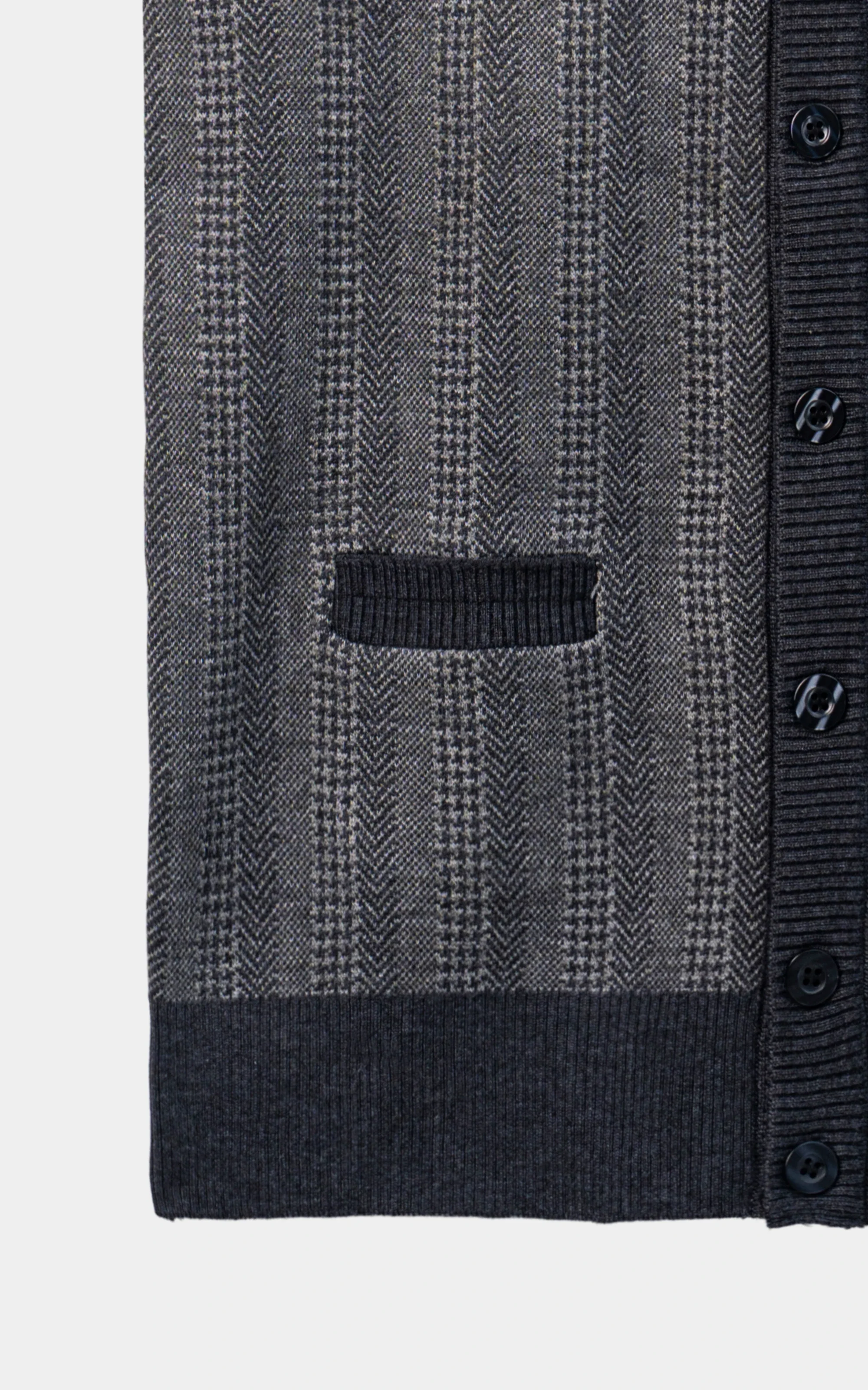 Sleeveless Cardigan Sweater Grey - Image 3